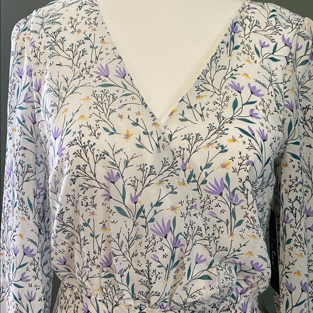 Lulus abloom mini floral dress (size small) - Picture 3 of 8